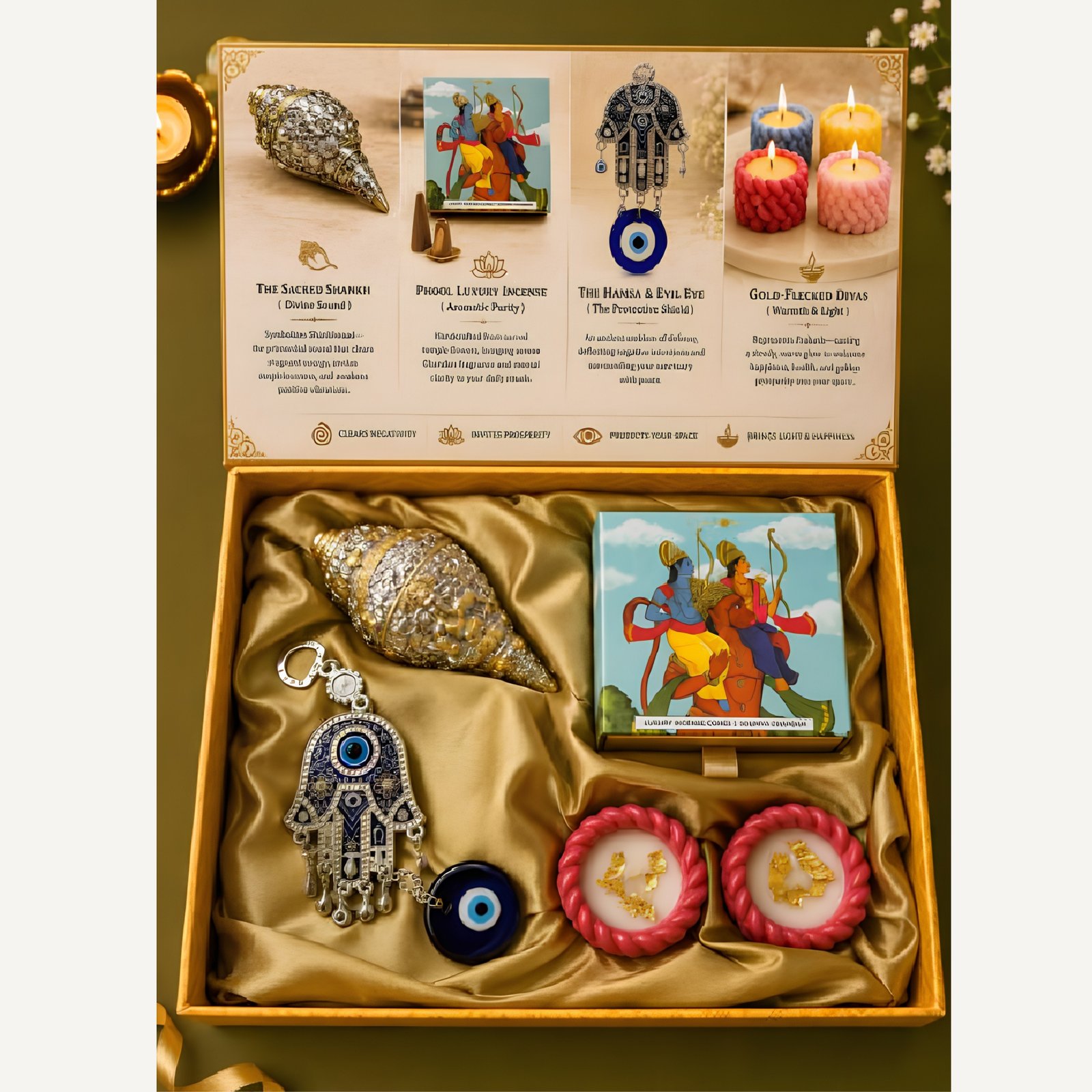 The Signature Diwali Hamper, a corporate Diwali hamper by Iconiq Gifts.